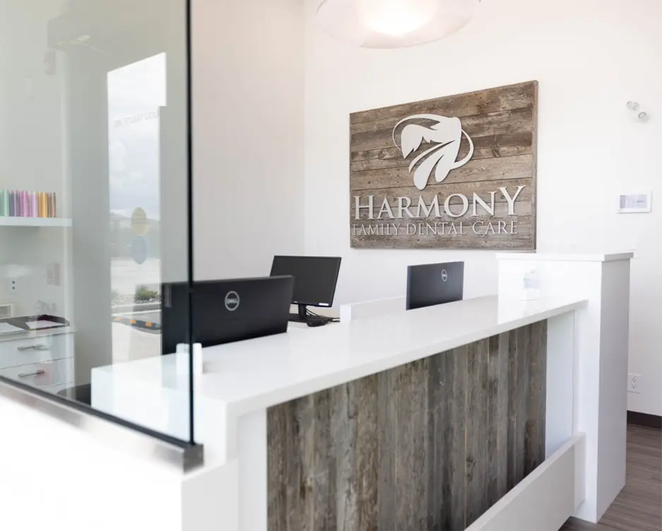 interior at harmony family dental care in harmony, ab