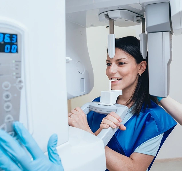 patient undergoing digital x-ray