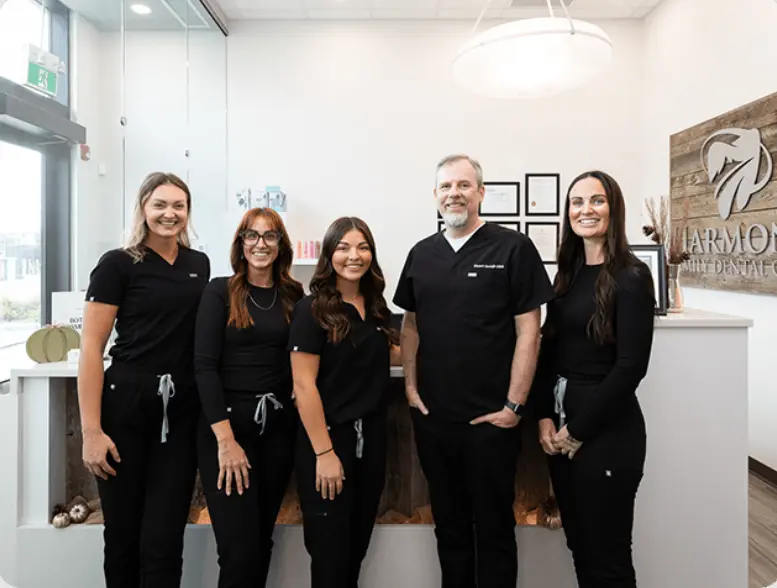 professional and friendly staff at harmony family dental care